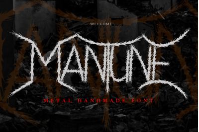 Mantune | Death Metal Font