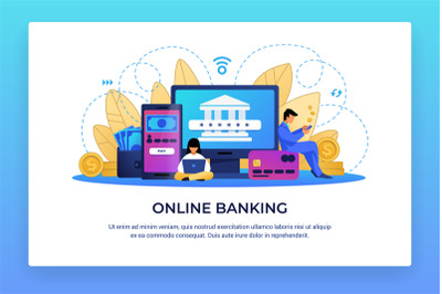 Online banking. Electronic finance and digital economy innovations. mo