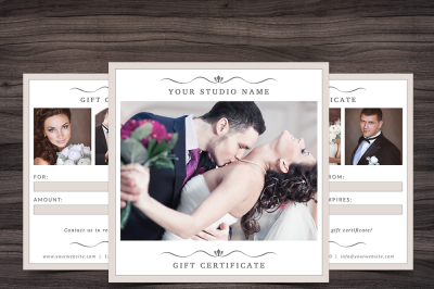 Photography Gift Certificate Template