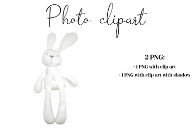 Rabbit toy PNG. PNG object, Photo clipart.