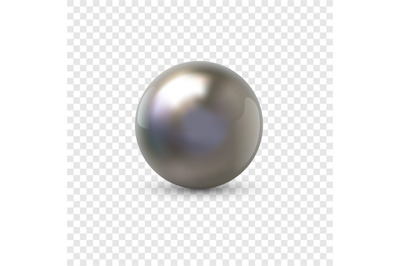 Metal sphere. Realistic 3D ball from steel or chrome material. Glossy