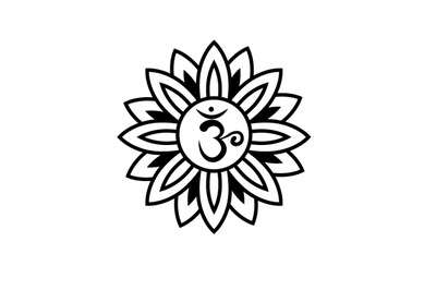 Sahasrara chakra lotus  font svg