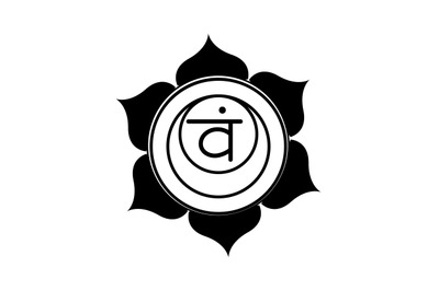 Svasdisthana  chakra  circular font  svg
