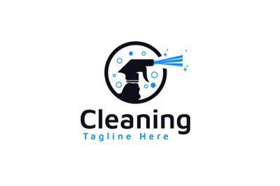 Spray Cleaning Cleaners Logo Design