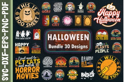 Halloween Bundle. 30 Designs.