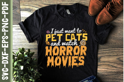 Funny Horror Movie Fan Cat Lover