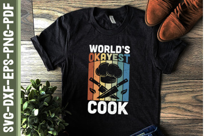 World&#039;s Okayest Cook Funny Cook Design