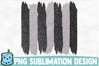 Gray Glitter Brush Strokes Sublimation Design