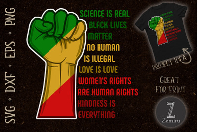 Science Is Real Black Lives Matter Quote