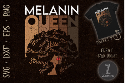 Melanin Queen African American Black