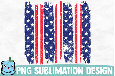 USA Brush Strokes Sublimation Design