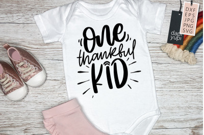 Thanksgiving SVG One Thankful Kid