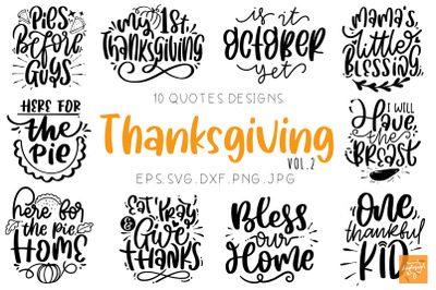 Thanksgiving SVG Quotes Bundle