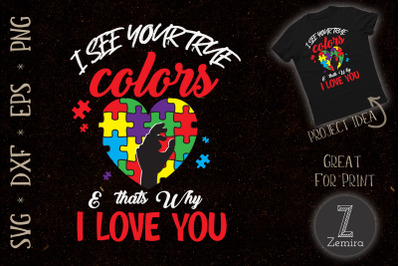 See True Colors Puzzle Autism Awareness