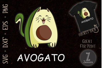 Avagato Cat Avocado Cat lovers