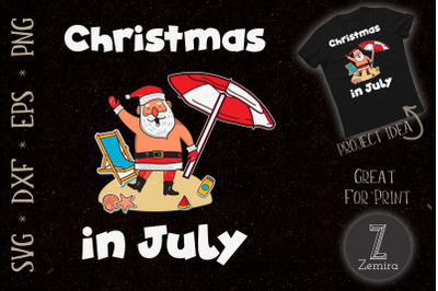 Christmas in July Santa Hawaiian Lover