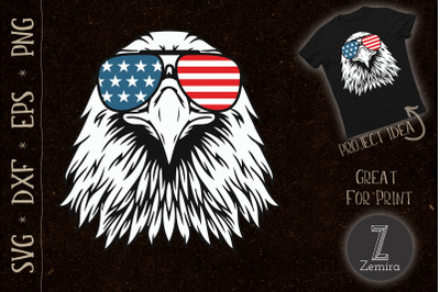 Patriotic Eagle USA Flag 4th Of July