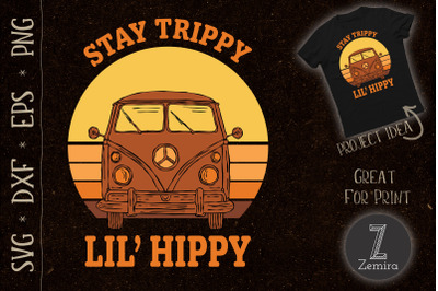 Stay Trippy Little Hippy Peace Van