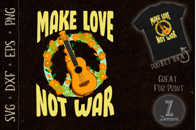 Make Love Not War Groovy 70&amp;&23;039;s Hippie