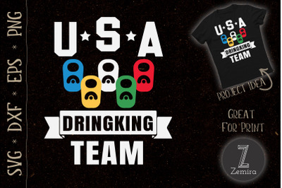 USA Drinking Team Beer Party Funny Beer