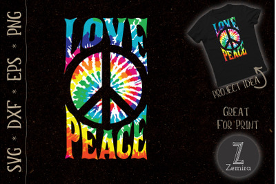 Love Peace Retro 70s Floral Hippie Peace