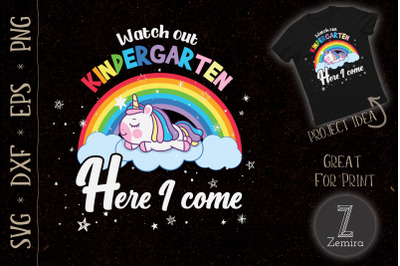 WATCH OUT KINDERGARTEN Unicorn Rainbow