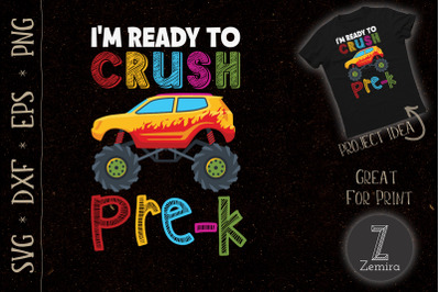 Crush Pre K Monster Truck Back To School