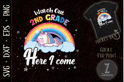 WATCH OUT 2nd Grade Unicorn Rainbow