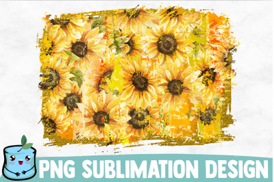 Gold Sunflower Sublimation Background