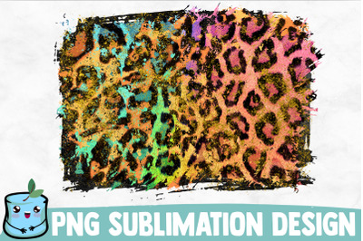 Green Pink Leopard Sublimation Background