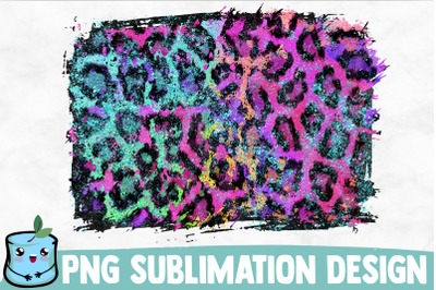 Green Purple Leopard Sublimation Background