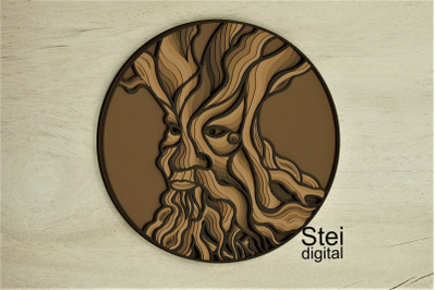 3d Tree of life Svg, Dxf laser cut files, layered tree svg.