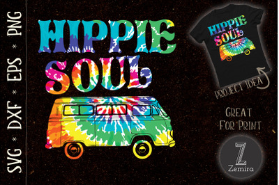 Hippie Tie Dye Van Hippie Soul