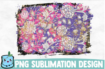 Pink Violet Flowers Sublimation Background