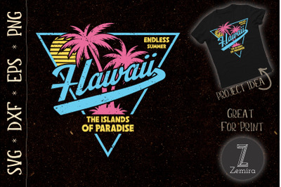 Hawaii 80s Retro Style