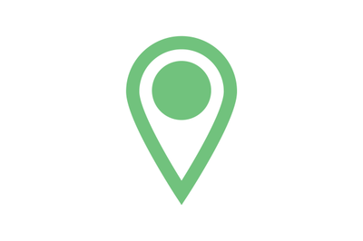 Location icon for map, pin marker pointer for mark point