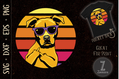 Thug Dog 80s Retro Style