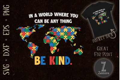 Be Kind Autism Awareness Puzzle