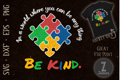 Be Kind Puzzle Autism Awareness