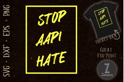 Stop AAPI Hate Stop Asian Hate