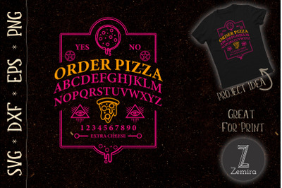 Witchy Pizza OUIJA Goth Wicca Witch