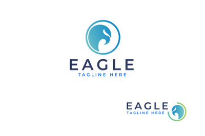 Simple Eagle Head Logo Design