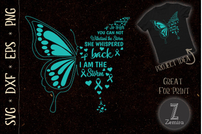 I am the storm PTSD Awareness Butterfly