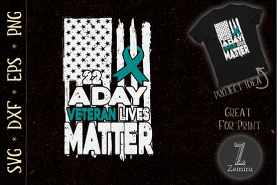 PTSD 22 a Day Veteran Lives Matter