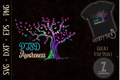 Tree Ribbon PTSD Awareness