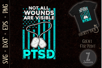 PTSD Wear Teal Support the Troops