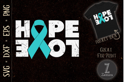 PTSD Mental Health Awareness Teal Ribbon