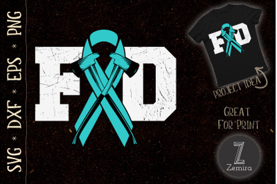 Firefighter PTSD Awareness Teal Ribbon