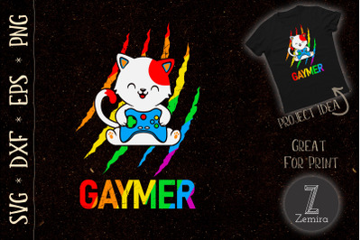 Gaymer LGBT Cat Pride Game Lovers