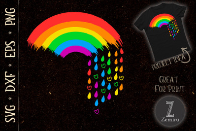 Love Rainbow Rain LGBT Pride